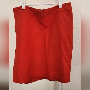 Merona Bold Orange Skirt Size 12 Stretch